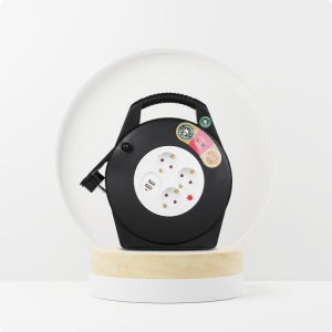 러그박스 슬림 10M USB 블랙 1.5SQ LB-SU10MBK-1.5SQ 3구 USB 멀티탭 릴선