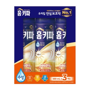 홈키파 수성 에어졸 내추럴 오렌지향 500ml x 3개 모기약 스프레이