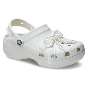 [네이버 단독][크록스 본사] 클래식 진주 레이스 플랫폼 클로그 211540-0HZ