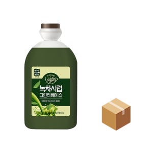 녹차원 그린티 카페베이스 녹차라떼 녹차시럽 1.8kg, 6개