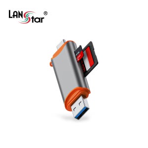 랜스타 USB 3.0 A타입 C타입 2포트 SD 마이크로SD 멀티카드리더기 LS-UACSD
