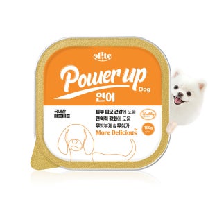 [넾다세일] 엘릿 파워업 강아지 캔 연어, 100g, 1개