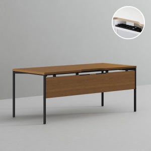 데스커 하부가림판 책상 2.0 1800x800mm, 모던아카시아