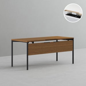데스커 하부가림판 책상 2.0 1600x700mm, 모던아카시아