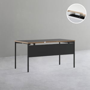 데스커 하부가림판 책상 2.0 1400x700mm, 빈티지블랙