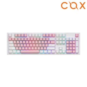 COX CSK105 VIA 저소음 유무선 게이밍 기계식 키보드 핑크, 저소음피치 V3