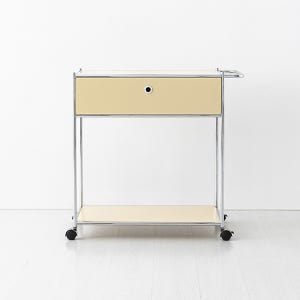 심플리 이동식 서랍장 2단 1문 BC646 87x40x86, 2단, 솔리드베이지 7104.3147