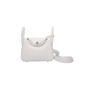 [새상품] 에르메스 린디 미니백 클레망스 뉴 화이트 은장 H079086CK0U