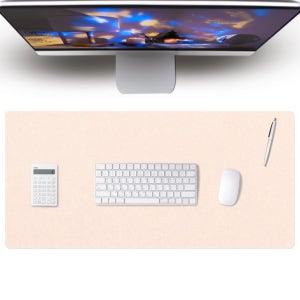 레토 가죽 마우스 장패드 데스크패드 키보드 게이밍장패드 아이보리