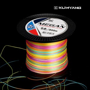 금양피싱 메간 8합사 오색 PE라인 대용량 낚시줄 1.2호, 500m