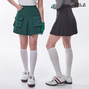 여성 골프웨어 치마 주름 스커트 기능성 골프치마 플레어 빅사이즈 골프복 (W6SB01)
