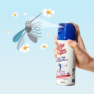 동국제약 굿잠 벅스케이프 국화 에어로졸/해충살충제 피레트린 퇴치제 모기약 300ml, 1개