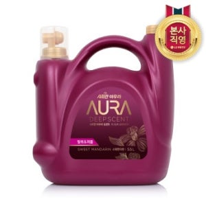 아우라 딥센트 스윗만다린 섬유유연제 5.5L 1개