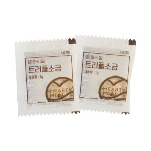 하티밀 트러플소금 500g(1g x 약 500개입) 소포장 배달용 업소용 캠핑용 증정용