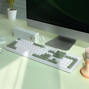COX CSK105 VIA 실리콘 사운드 뎀퍼 유무선 기계식 그린, 페블축