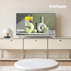 더함 스마트 구글 5.0 화이트 티비 102cm(40인치), QLED, 본체