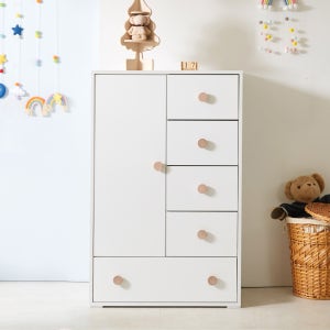 엘비 싱글 장롱 낮은 옷장 다용도 수납 원룸 서랍 옷장 800