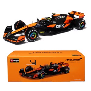 브라고 1:24 맥라랜 F1 MCL38 레이싱카 2024 다이캐스트 모형 자동차