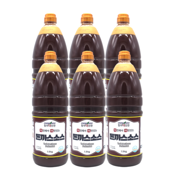 청우 더진한 돈까스 소스 1.9kg 6개