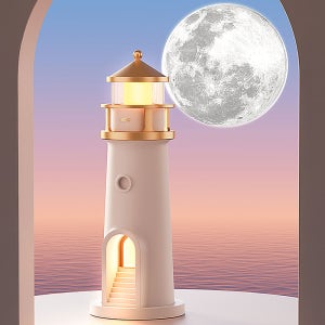 레토 달 빔프로젝터 등대 무드등 인테리어조명 오브제 생일 집들이선물
