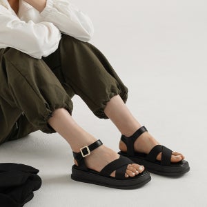 네미쉬 스트랩 플랫폼 샌들 여성샌들 크로스샌들 스트랩슈즈