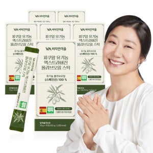 [3개월분] 비타민마을 피쿠알 유기농 엑스트라버진 올리브오일 스틱 15포 150ml, 6개