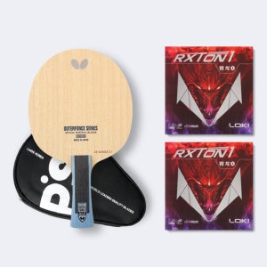 엑시옴 탁구라켓 아우터포스 ALC 선택1 FL(부채형) 쉐이크핸드 양면채