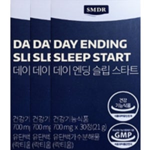 SMDR 데이 엔딩 슬립 스타트 700mg x 30정 x 3박스 3개월분