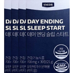 SMDR 데이 엔딩 슬립 스타트 700mg x 30정 x 4박스 4개월분
