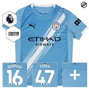 [PL] 푸마 맨시티 25/26 홈 프리미어리그 마킹 패치 유니폼 780338 01