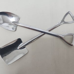 토종 동양달팽이 키우기, 코코피트 담기 미니어처 스테인리스 삽 2종