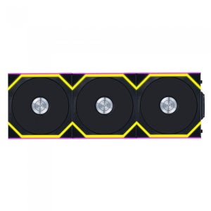 리안리 UNI FAN SL Wireless 120 리버스 블랙, 3팩