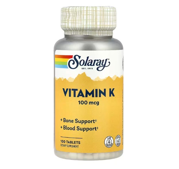 솔라레이 <b>비타민K1</b> 100mcg 100정 100일분 <b>비타민</b>케이 필로퀴논