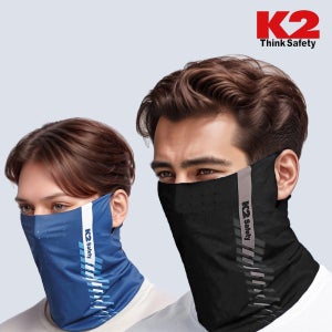 K2 아스킨 멀티스카프 여름 넥워머 타공형 쿨 냉감 목토시 자전거 골프 스포츠 자외선차단