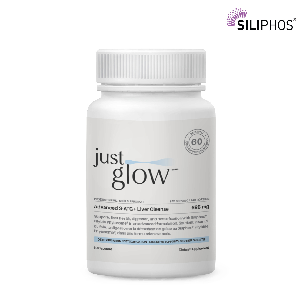 저스트글로우 어드밴스드 S-ATG <b>리버 클렌즈</b> 60캡슐 SAT 실리포스 파이토좀 SATG