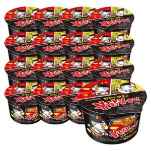 화끈하게 매운컵라면 불닭볶음면 간편식 식사대용 큰컵 16입