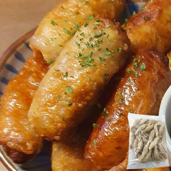 이제이푸드스토리 닭껍질 교자 만두 900g 토리가와 닭껍질 말이