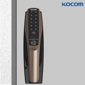 [방문설치] 코콤 무타공 지문인식도어락 바로잠김 현관문 디지털 번호키 KDL-HP800F
