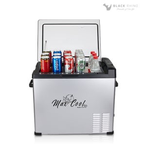 맥스쿨 차량용 냉동냉장고 50ℓ 차량냉장고 캠핑냉장고 어댑터포함 낚시