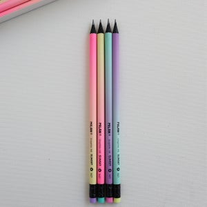 [Milan] 블랙우드 선셋 HB 연필 Round Sunset Pencils 수입문구 학용품 초딩연필 중딩연필