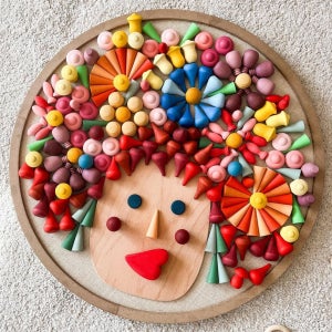 발도르프 교구 그라팟 만다라 21종 풀세트 아기 유아 원목 장난감 유치원 소근육발달