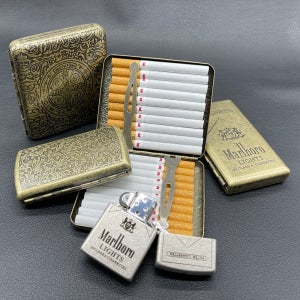 메탈 담배케이스 에쎄 슬림담배케이스 콘스탄틴 방수 지프라이터