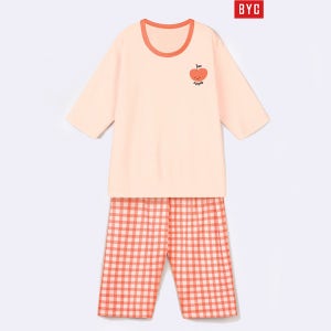 여아실내복 어린이 아동 순면 7부 여름내의 BYC 초등학생 주니어내의 70호-85호