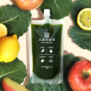 케일주스 사과 레몬 착즙 클렌즈 변비 야채 과채 생 과일 건강 쥬스 220ml 7개