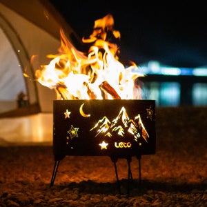 레토 감성 캠핑 화로대 불멍 접이식 화로 우드스토브 원통형 LCP-SB03