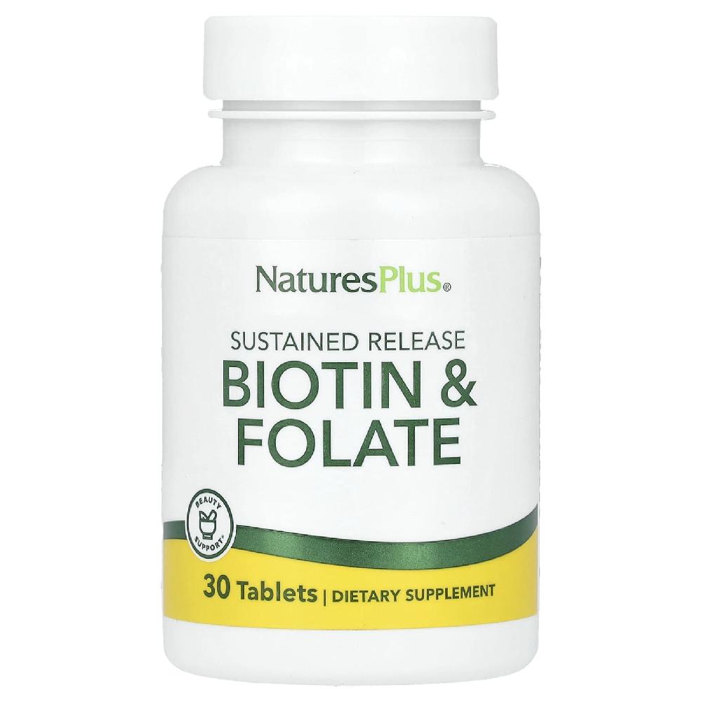 네이처스플러스 <b>비오틴 폴레이트</b> 서방형 바이오틴 엽산 Biotin Folate 타블렛 30정