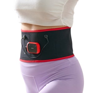 약손드림 허리 EMS 저주파 마사지기 레드 안마기 보호대 밴드 복부 옆구리 뱃살 제거