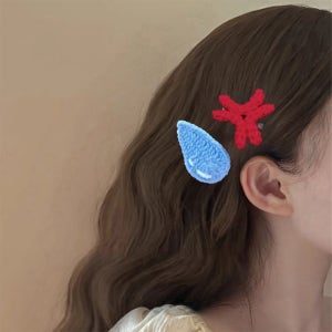 빠직 빡침 땀 머리핀 집게핀 똑딱핀