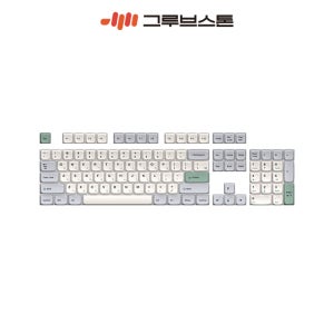 그루브스톤 PBT 염료승화 한영각인 104키 기계식 키보드 키캡 (라이트G GA)