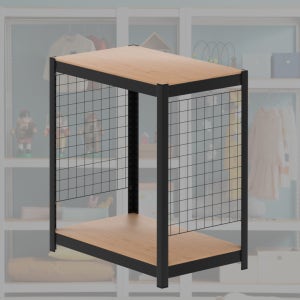 좁은 방 2단 TV 장식장 600 300 1050 mm 텔레비전 장식대 가로 60 30 스피드랙 베이직 작업대 선반 설치